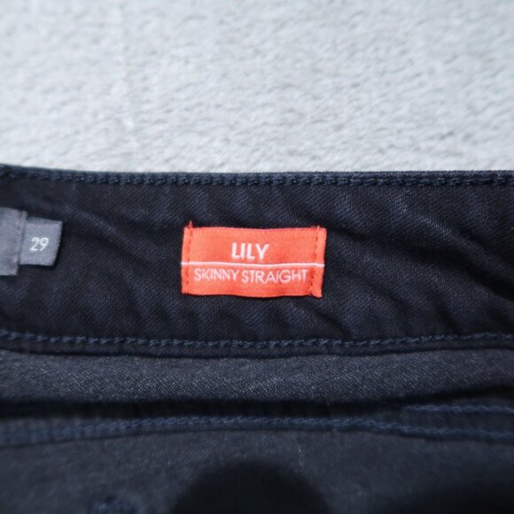 Level 99 Jeans Womens 29 Blue Lily Skinny Straight Stretch Mid Rise Preppy City - Picture 9 of 16